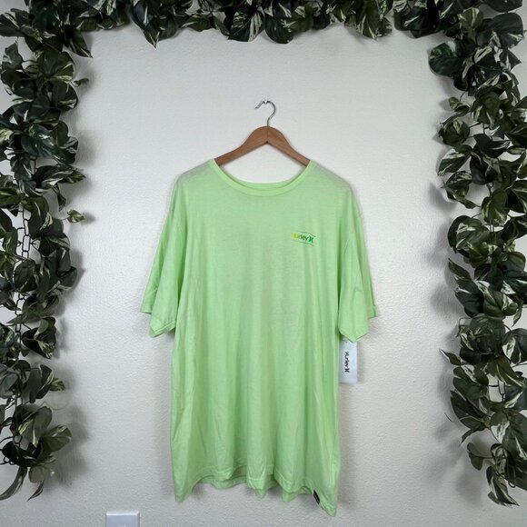 Hurley Everyday Washed One And Only Slashed Graphic Short Sleeve Shirt NWT XXL - Picture 1 of 9
